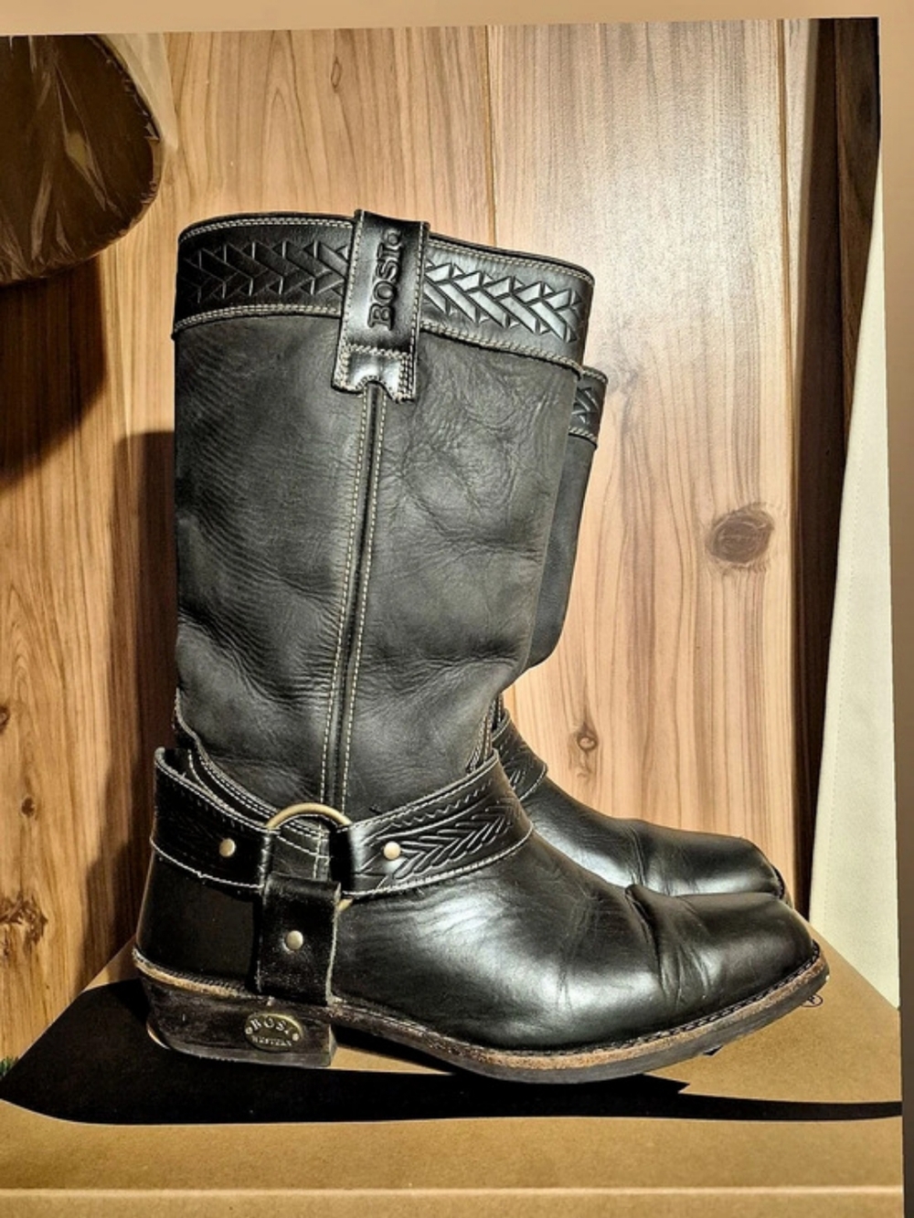 Bosi Western Heeled Boots Black Size 41